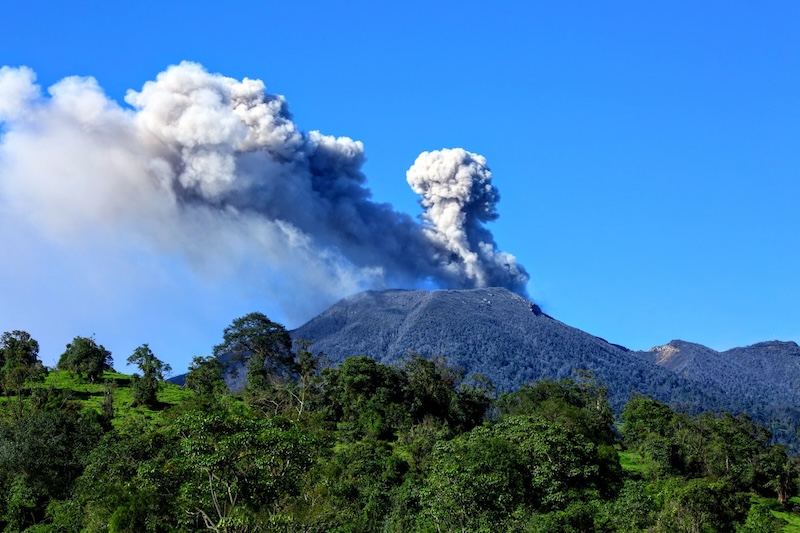 Turrialba volcano in Costa Rica